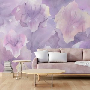 Papier peint Chuchotements d’une beauté florale pastel
