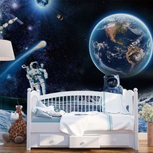 Papier peint Astronautes sur la lune