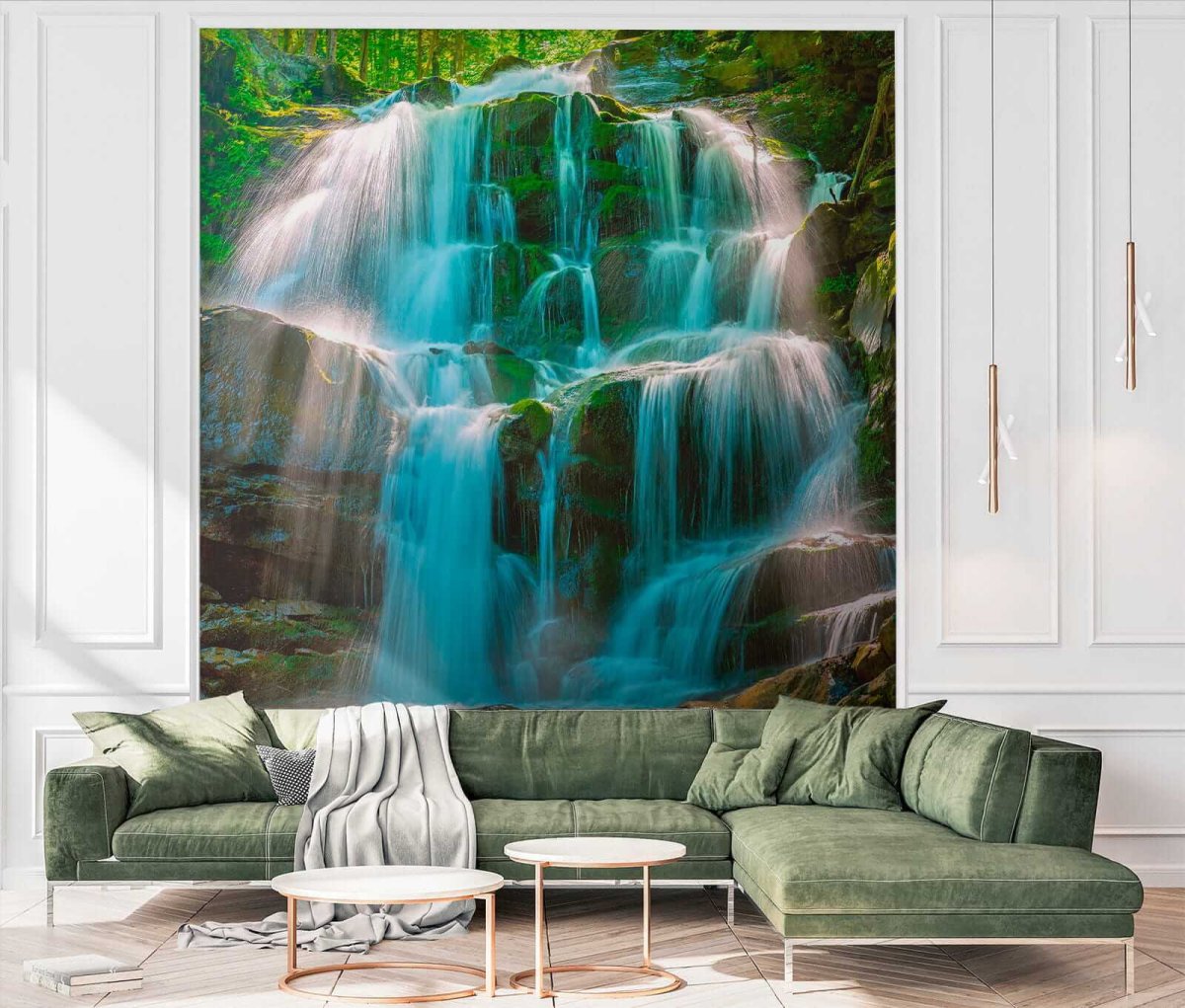 Papier peint Chute d’eau dans les bois – Image 8