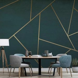 Papier peint Lignes abstraites sarcelles s’entrecroisant gracieusement